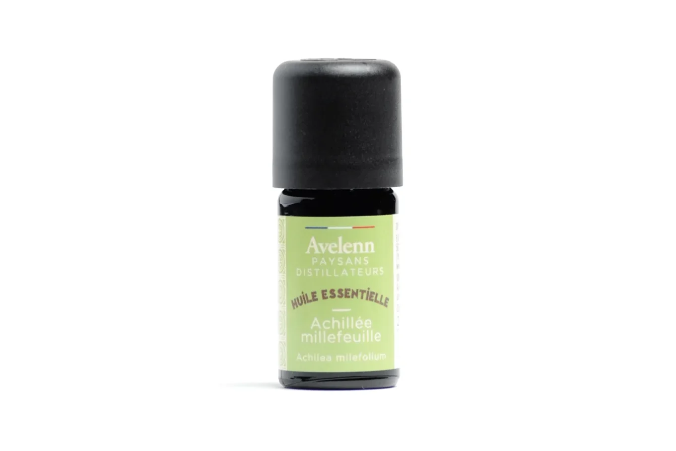 Flacon de 2 ml d'huile essentielle d'achillée millefeuille bio de la marque AVELENN