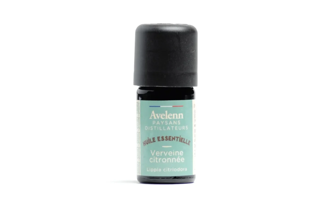 Flacon de 2 ml d'huile essentielle de verveine citronnée bio de la marque AVELENN