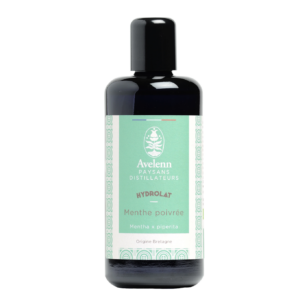 Flacon de 200 ml d'hydrolat de menthe poivrée bio de la marque AVELENN
