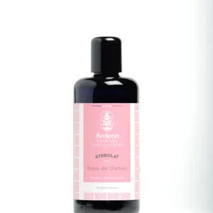 Flacon de 200 ml d'hydrolat de rose de Damas bio de la marque AVELENN