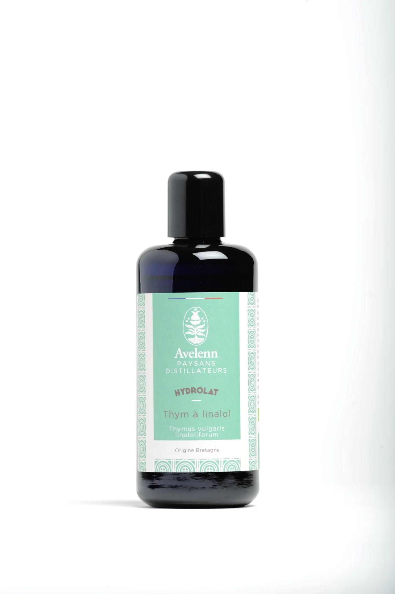 Flacon de 200 ml d'hydrolat de thym à linalol bio de la marque AVELENN