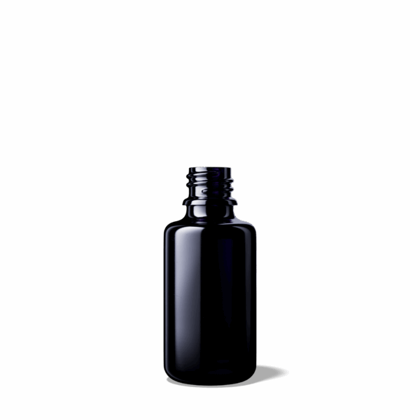 Flacon en verre violet vide avec bouchon codigoutte - 5ml à 100ml