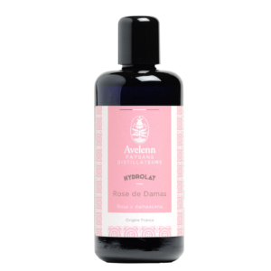 Flacon de 200 ml d'hydrolat de rose de Damas bio de la marque AVELENN