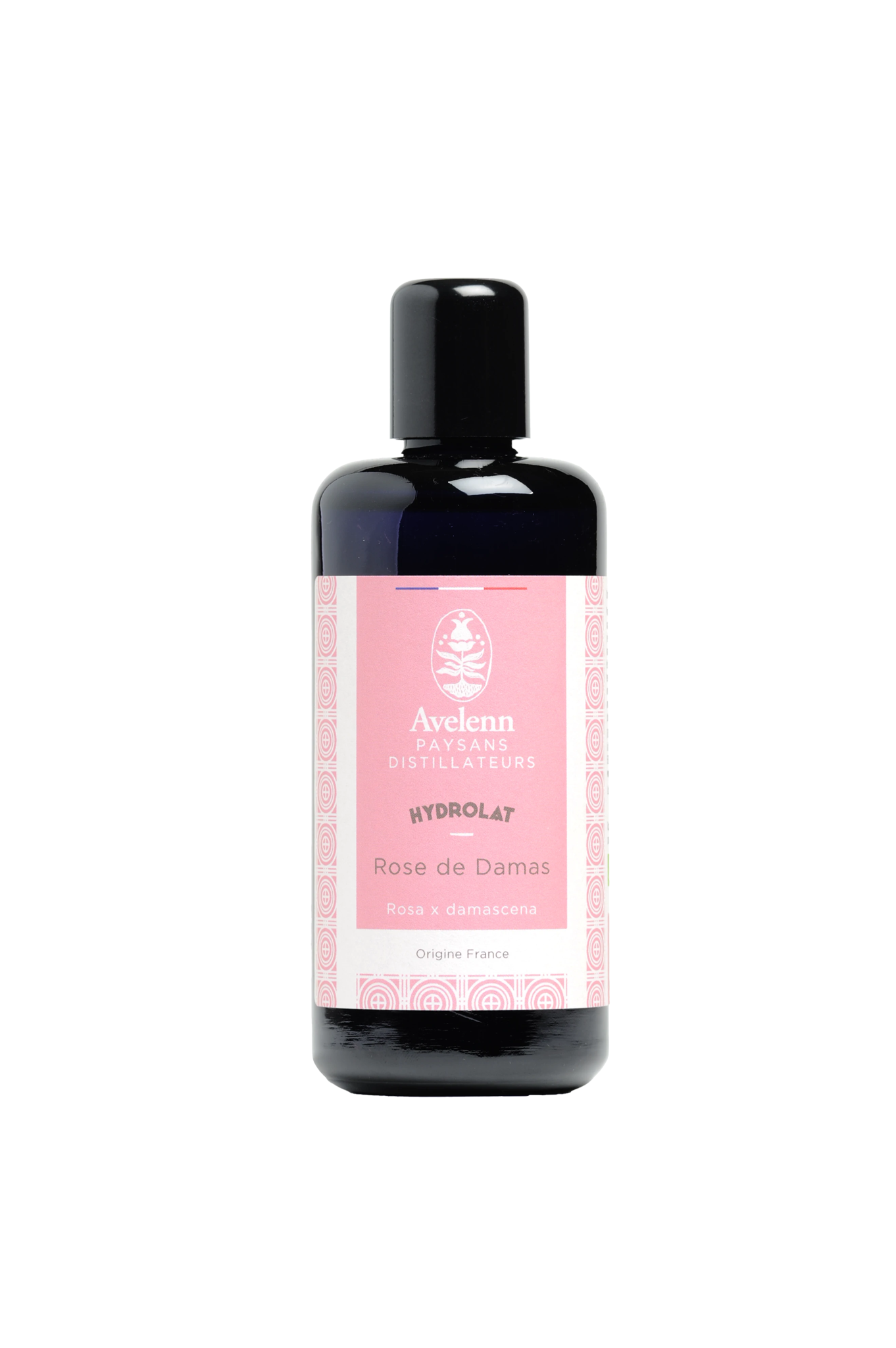 Flacon de 200 ml d'hydrolat de rose de Damas bio de la marque AVELENN