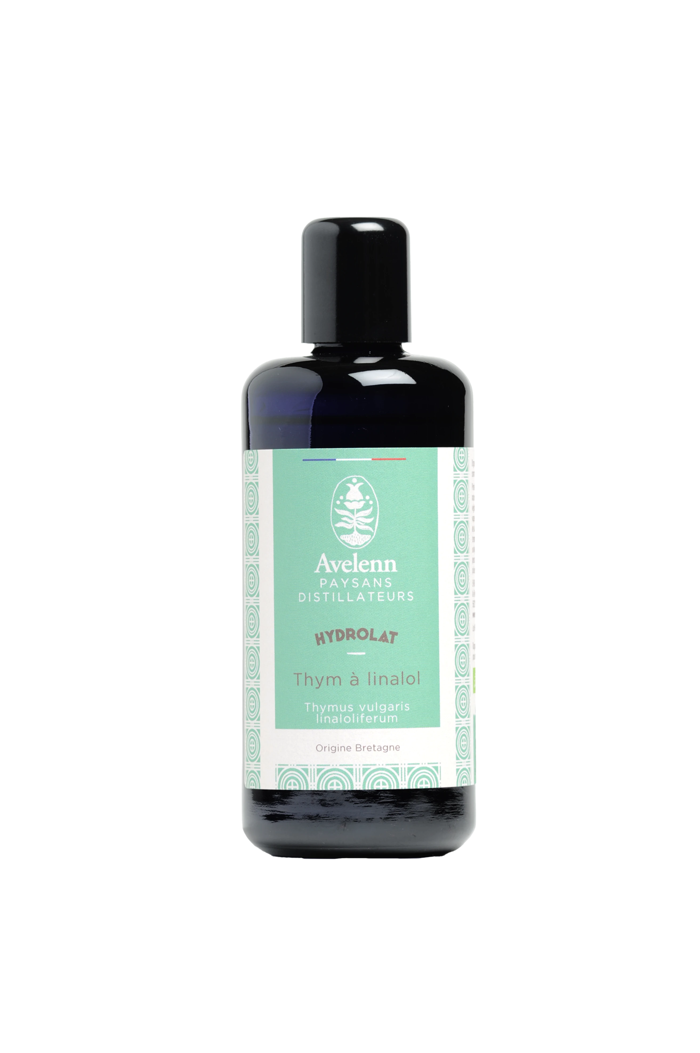 Flacon de 200 ml d'hydrolat de thym à linalol bio de la marque AVELENN
